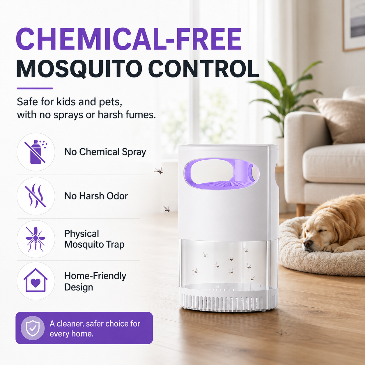 Final Day : 🦟USB-Powered UV Mosquito Trap Lamp – Chemical-Free & Eco-Friendly 🌱
