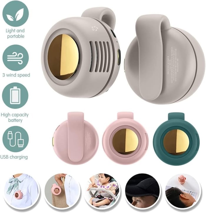 🔥Limited-time offer: Newly upgraded for 2026💥Portable Silent Mini Bladeless Electric Fan
