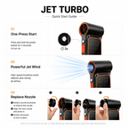 Handheld Jet Turbine Blower – High-Speed Air Duster & Inflator, Wireless Rechargeable Portable Cleaning Tool