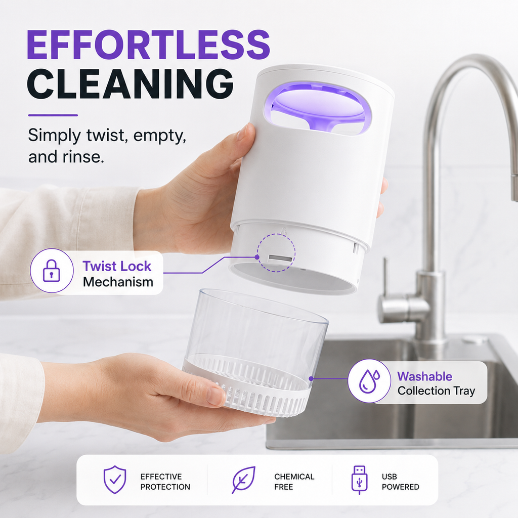 Final Day : 🦟USB-Powered UV Mosquito Trap Lamp – Chemical-Free & Eco-Friendly 🌱