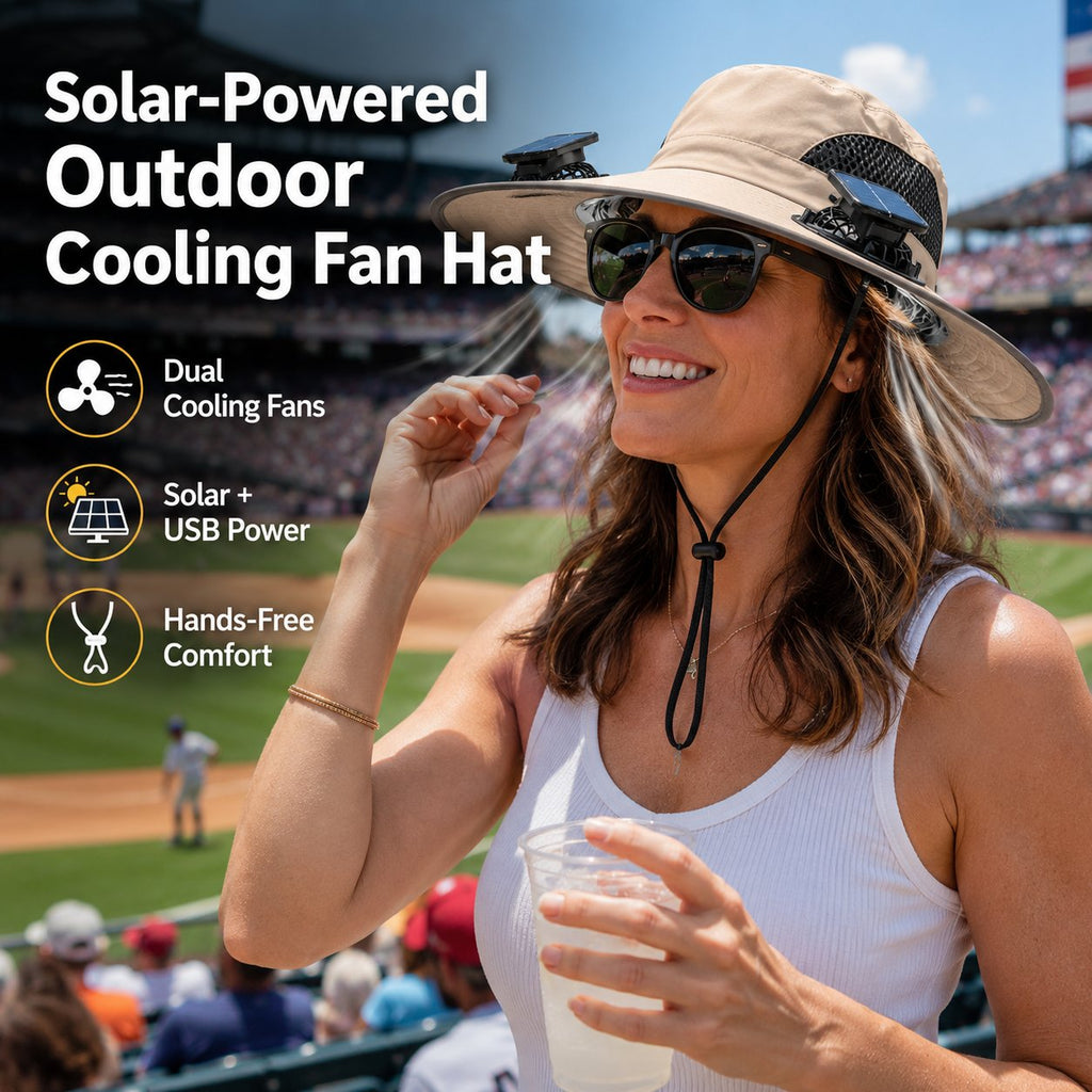 🔥LAST DAY 49% OFF - ☀️Solar-Powered Outdoor Cooling Fan Hat