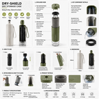 DRY-SHIELD Foldable Umbrella Water-Blocking Storage Tube – No Drip Carry System