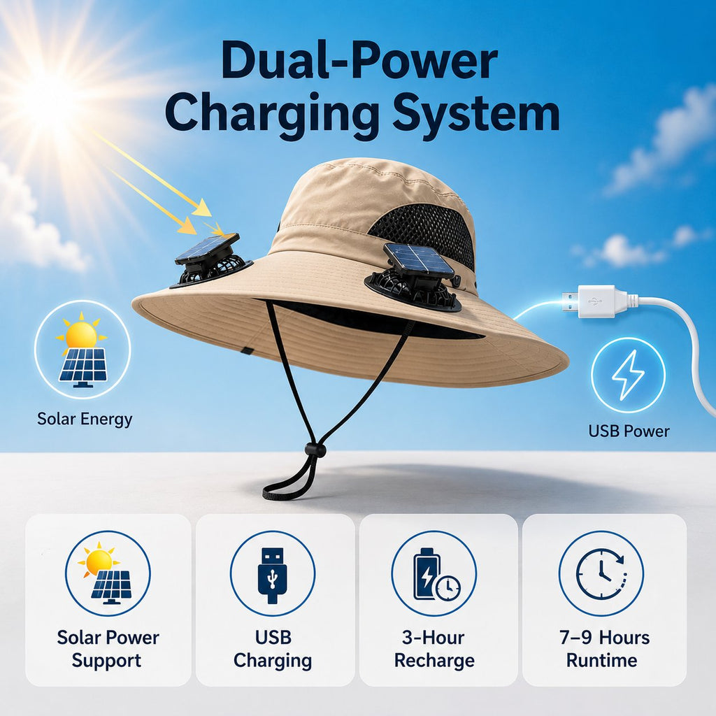 🔥LAST DAY 49% OFF - ☀️Solar-Powered Outdoor Cooling Fan Hat