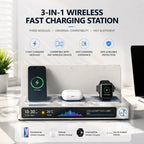 Smart Desk Organizer 🧠 with Wireless Charging ⚡ & Smart Display 📊 | All-in-One Workspace Upgrade 🖥️