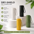 DRY-SHIELD Foldable Umbrella Water-Blocking Storage Tube – No Drip Carry System